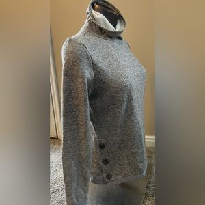 North Face snap fleece lined sweatshirt